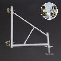Stabilisateur de trépied en acier Q235 renforcé - Étalonneur robuste galvanisé personnalisable pour échafaudage mobile sur roues