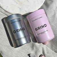 Boîtes en fer blanc gaufrées personnalisées de 100 à 500 g pour l'emballage hermétique du thé vert matcha, des aliments pour animaux et des poudres de complément alimentaire – Vente en gros