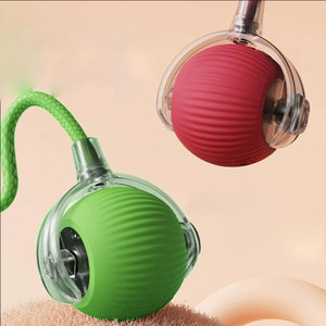 Giocattolo Intelligente per Animali Domestici 360 °   Palla Giocattolo Interattiva Automatica per Gatti e Cani, Gioco Elettronico Interattivo per Animali Domestici con Corda - Product Image 6