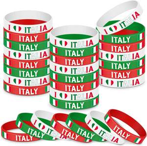 Oferta con <span class=keywords><strong>Descuento</strong></span>: Pulsera de Silicona con Diseño Personalizado y Logotipo, Brazalete con Bandera Nacional a la Moda para Decoración - Product Image 2