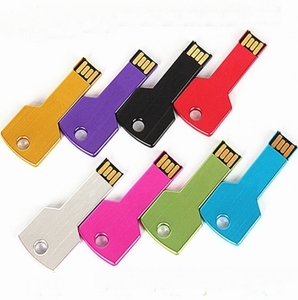 Memoria USB 2.0 con Forma <span class=keywords><strong>de</strong></span> Llave <span class=keywords><strong>de</strong></span> Corazón y Logotipo Personalizado, 4GB 8GB 16GB 32GB, Nueva, Metálica, Pendrive - Product Image 1