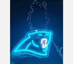 Fans de football au néon personnalisé 32 équipes Buffalo Bills Sport gros colliers chaînes LED allument la chaîne extérieure Bling - Product Image 4