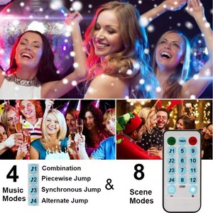 <span class=keywords><strong>Guirlande</strong></span> lumineuse <span class=keywords><strong>LED</strong></span> musicale activée par USB, 5M/10M, <span class=keywords><strong>fil</strong></span> de cuivre argenté, pour extérieur, Noël, décoration de la maison, effets sonores - Product Image 6