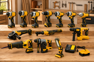 OEM Kundenspezifisches Logo Bürstenlose Elektrowerkzeug-Sets 20V Akku-Bohrmaschine Schleifer Hammer Säge Arbeitsleuchte Holzbearbeitungs-Elektrowerkzeuge - Product Image 3