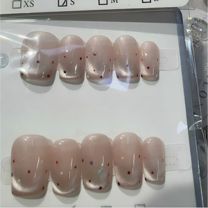 <span class=keywords><strong>Uñas</strong></span> postizas <span class=keywords><strong>de</strong></span> gel acrílico hechas a mano, diseño aleatorio, tamaño seleccionable, 10 piezas, diseño aleatorio - Product Image 6