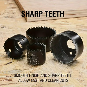 Kit de sierra perforadora de 11 Uds., cortador de agujeros circular de Metal de acero al carbono duradero para madera, cortador de plástico de PVC, herramientas de carpintería - Product Image 2