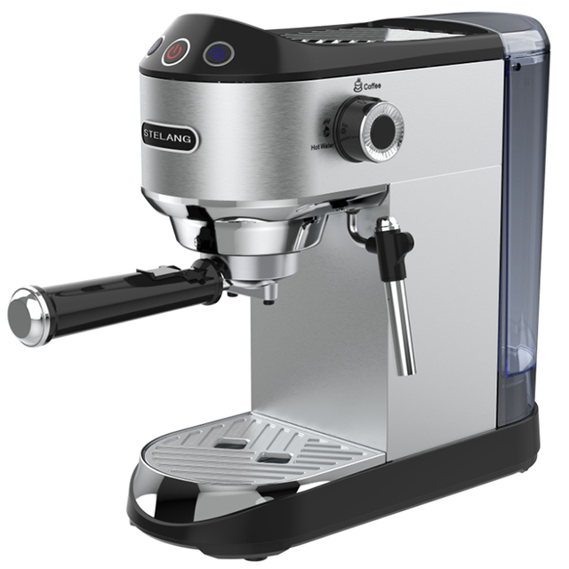 4 in 1 Modern Stainless Steel Coffee Machine Semi-Automatic Cappuccino Espresso Coffee Maker for Business