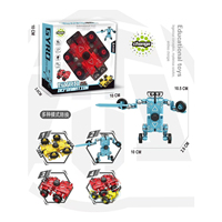 Mainan Edukasi STEM Fidget Toy Robot Mobil Gyroscopic Spinner yang Dapat Berubah Bentuk 3D, Hadiah untuk Anak-Anak & Dewasa