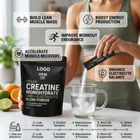 Poudre Pré-Entraînement Halal Créatine HMB Électrolytes Antioxydants, MOQ Flexible, Délai de Livraison Rapide, Vente en Gros B2B, Hydratation Sportive Adulte