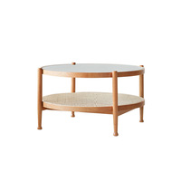 Meubles d'extérieur OEM, ensemble de canapés de jardin, petite table basse ronde, meubles de salon en rotin, bureau, table de bar en bois