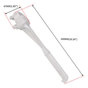 Clé à baril en aluminium métrique 260 mm, outil manuel industriel à extrémité unique pour ouvrir les fûts d'huile - Product Image 1