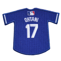 Personnalisé MLB Dodgers # 17 Patchs brodés du joueur Shohei Ohtani |   Patchs personnalisés pour équipes de baseball et numéros de joueur