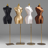Mannequin jupe portefeuille grande taille avec taille cintrée, présentoir de robe sans bras pour l'affichage d'échantillons de vêtements européens et américains