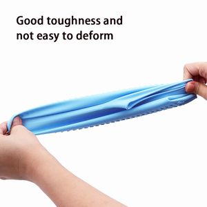 Yeni 1 çift silikon su geçirmez ayakkabı çocuk yetişkin aşınmaya dayanıklı taşınabilir yağmur suyu kapakları yağmurlu günler için ayakkabı koruyucu kullanımlık - Product Image 3