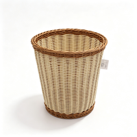Kleurrijke handgemaakte ecovriendelijke geweven rotan baguette mand, broodhouder, waterdicht, voor keuken, eettafel, restaurant