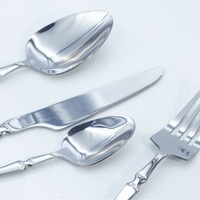 Ensemble de couverts en acier inoxydable GEMEI, design classique, pour la maison, l'hôtel, le restaurant, passe au lave-vaisselle, finition miroir