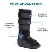 Botte de marche orthopédique en aluminium respirante avec support, fabriquée sur mesure par l'usine OEM, pour entorse de la cheville