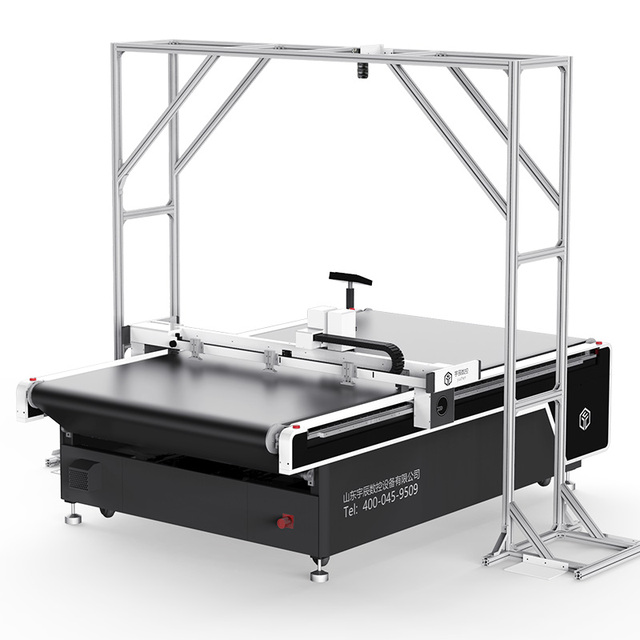 CNC Automatic Digital Flatbed Cutter Fabric Garment Apparel Cloth Textile Leather Cutting Machine with Camera