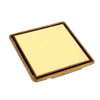 Grille de drain de sol carrée moderne en gros 15x15cm anti-odeur anti-insectes pour salle de bain d'hôtel, insert de carrelage, couvercle de filtre
