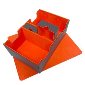 Boîte de rangement pour cartes de jeu en cuir PU personnalisable avec logo, haute qualité, à rabat, pour collection de cartes de visite, boîte de rangement pour cartes TCG – Vente chaude FX - Product Image 2