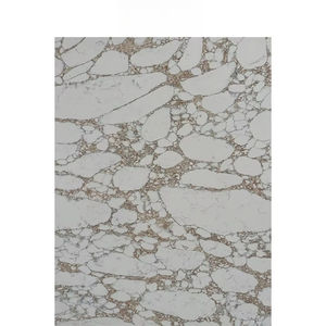 Calacatta White Quartz Slabs Faux Marble Stone for Kitchen Countertop,<b>Table</b> Top, Vanity Top - Product Image 5