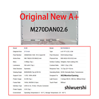 Layar Lcd 27 "2560*1440 LVDS 130pin 144Hz Pengganti M270DTN01.000 M270DTN01.00E M270DTN01.3 M270DTN01.0 CELL M270DAN02.3