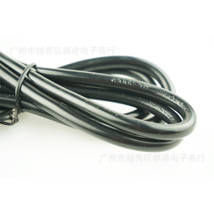 Câble d'alimentation 1,5 m 3 conducteurs 0,75 mm² avec prise US pour ventilateur d'extraction de fumée – Vente directe usine - Product Image 3