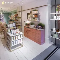 Contador de móveis de exibição de preço de fábrica chinês para decoração de cosméticos loja interior