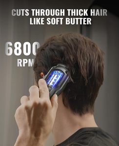 Cortadora de Pelo Eléctrica Inalámbrica Jack Rose, Juego de Recortadoras para Hombre, USB, Lavable, Impermeable, en Inglés Británico, con Batería de Acero Inoxidable - Product Image 3