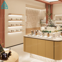 Vitrine de présentation de parfums avec éclairage LED, design luxueux et moderne, comptoir personnalisé, mobilier pour boutique de parfums