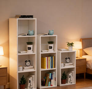 Estantería de Madera Delgada de Una Sola Columna y Múltiples Niveles en Oferta, para Hogar, Hotel, Escuela, Hospital, Sala de Estar, Taller, Apartamento - Product Image 3