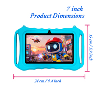 Tablet Anak Android 12 7 Inci Terlaris 2GB+32GB MTK Quad Core Baterai 3000MAH Wi-Fi Dual Band Resolusi 1024x600 Baru