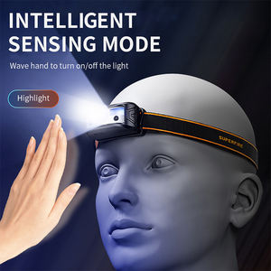 IP44 HL05-M Водонепроницаемый светодиодный фонарик Многофункциональный датчик налобный фонарь для бега USB Перезаряжаемый для кемпинга - Product Image 4