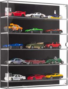 5-Tier Acrylic Display Case for Hot Wheels &amp; <strong>Matchbox</strong> <strong>Cars</strong>, Transparent Toy <strong>Car</strong> Showcase with Magnetic Switch Door (5-Tiers) - Product Image 2