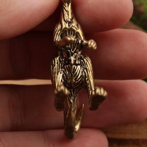 Mini Figura de Canguro, Estatua de Canguro Pequeña de Latón Vintage, Escultura de Animal Vintage, Adorno de Fengshui para Decoración del Hogar u Oficina - Product Image 3