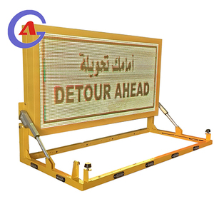 Panneau de signalisation routière embarqué pour camion, panneau intelligent pliable portable, affichage de messages variables (VMS) - Product Image 1