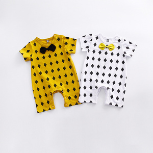 Ropa de bebé al por mayor de Turquía: Pelele de verano con lazo para bebé niño, ropa de bebé feliz - Product Image 2