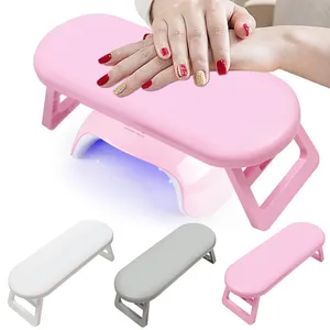 Reposamanos de Plástico para Manicura: Plegable, Ajustable en Altura, Preparado para Luz UV, Herramienta de Soporte Cómoda para Tratamiento de Uñas - Product Image 1
