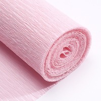 Kertas Crepe Berat untuk Membuat Bunga Kertas Crepe Warna Solid dengan Daya Regang Tinggi
