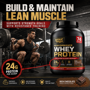 Concentré de Protéines de Lactosérum au Chocolat Riche en Gros, 24g de Protéines, 74 Portions, pour la Prise de Masse Maigre, la Récupération Musculaire et les Performances Sportives Quotidiennes - Product Image 4
