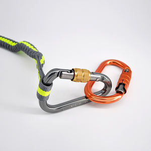 Heavy Duty 25 KN Twist Lock Mosquetón resistente en forma <span class=keywords><strong>de</strong></span> <span class=keywords><strong>pera</strong></span> para escalada en roca, barranquismo y trabajo en alturas - Product Image 6