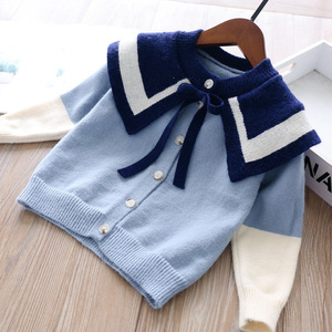 <span class=keywords><strong>Las</strong></span> <span class=keywords><strong>niñas</strong></span> al por mayor otoño la universidad estilo de dos piezas <span class=keywords><strong>niñas</strong></span> suéter falda traje de Falda de punto Cardigan suéter - Product Image 2
