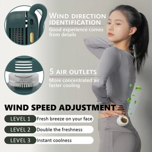 Bladeless Fan - Clip Whirlwind Design Portable Electric Handheld Powerful USB <b>Mini</b> Silent Cooling Fan - Product Image 4