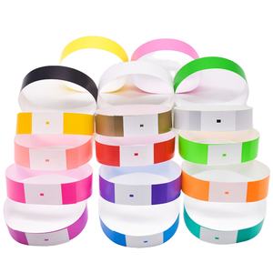 Pulseras Desechables de Tyvek Impermeables a Precio de Fábrica, Pulseras de Un Solo Uso para Eventos, Pulseras Promocionales de Papel - Product Image 1