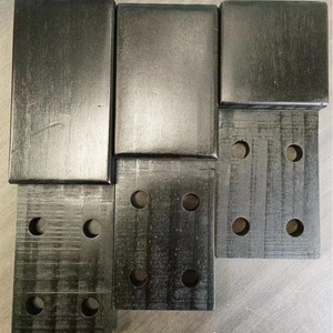 Solid Pine Wood <b>Board</b> Rectangle <b>Black</b> Painted Drilled For Industrial Projects BH901C - Product Image 4