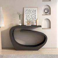 Console Table Plateau Ultra-Fin Doré Art Style Européen Moderne Luxe Léger Entrée Élégante Décorative Vue Plateforme