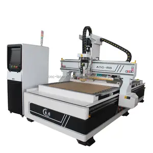 Router cnc Kayu Terbaik 1325 atc 4 sumbu cnc router mesin pertukangan untuk membuat papan KT