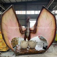 Çocuk Oyun Alanları İçin Üretilmiş Büyük Animatronik Pterozor Modeli, Kapalı Alan Parkları İçin Hareketli Uçan Dinozor Robotu