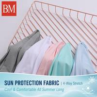 38 couleurs en stock, faible MOQ, UPF 50+, tissu FDY respirant en polyester et élasthanne teint, effet soie glacée, extensible, pour T-shirt d'été
