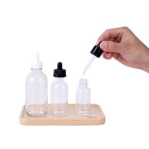 En Stock, Botella de Vidrio Transparente con Gotero de 10ml y 30ml para Aceites Esenciales, Gotas para Ojos y Envases para Cuidado de la Piel, MOQ 100 Piezas - Product Image 2